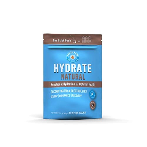 Rapidfire Hydrate Powder, Drink Mix, Stick Packs, Coconut Water,