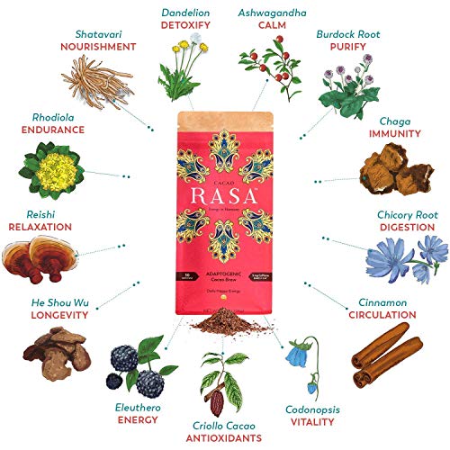Cacao Rasa Coffee Alternative With Chaga + Reishi For All-Day En