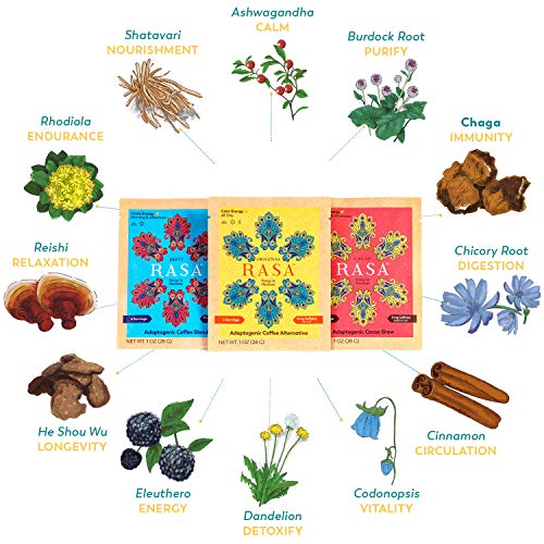 Rasa Herbal Coffee Alternative With Ashwagandha, Chaga + Reishi