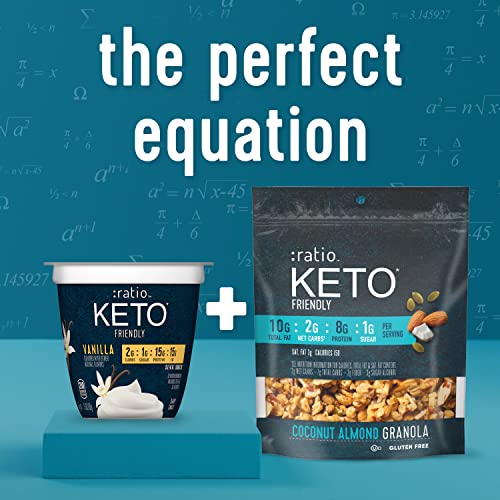 :ratio Keto Friendly Coconut Almond Granola Cereal, 8 OZ Cereal Bag