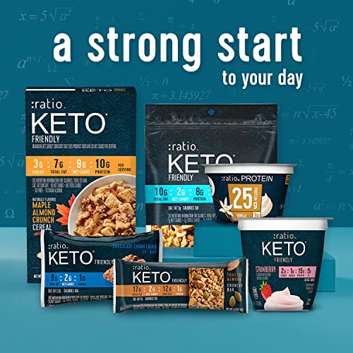 :ratio Keto Friendly Coconut Almond Granola Cereal, 8 OZ Cereal Bag