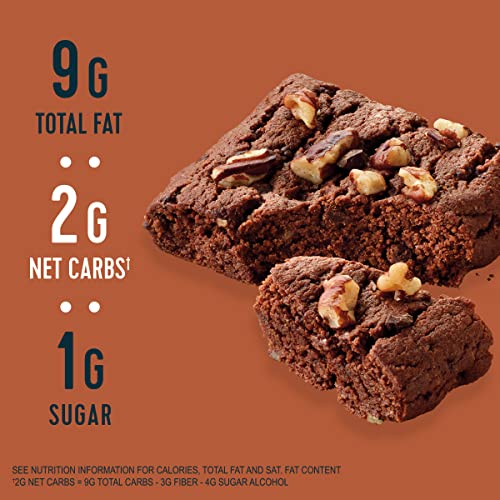 :ratio KETO Friendly Soft Baked Bars, Chocolate Brownie, Keto Sn...