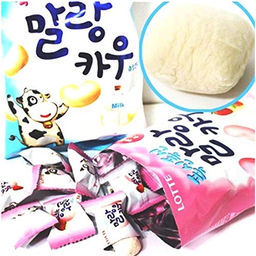 Korean Lotte Soft Malang Cow Fresh Grade Milk &Amp; Strawberry Milk