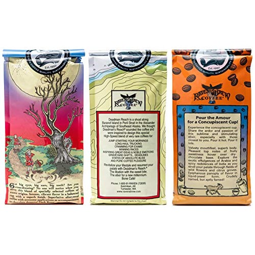 Ravens Brew Ground Coffee Variety Pack - 3 Delicious Flavors -
