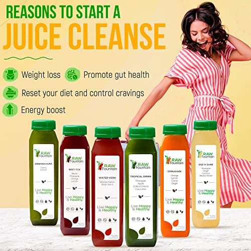 3 Day Juice Cleanse by Raw Fountain, Tropical Flavors, All Natur...
