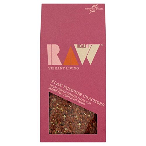 Raw Health Organic Flax Pumpkin Crackers - 90G