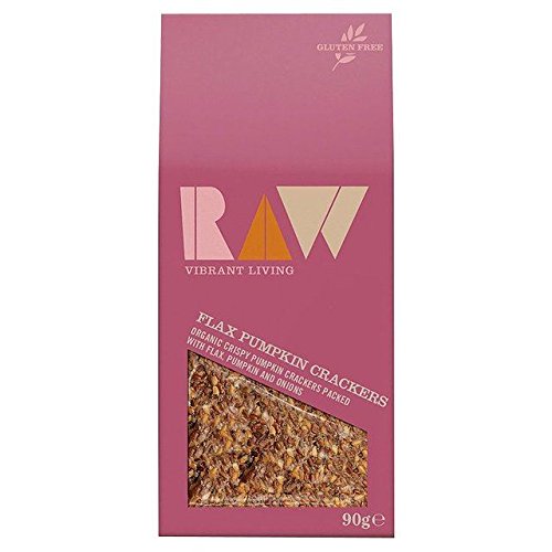 Raw Health Organic Flax Pumpkin Crackers 90G