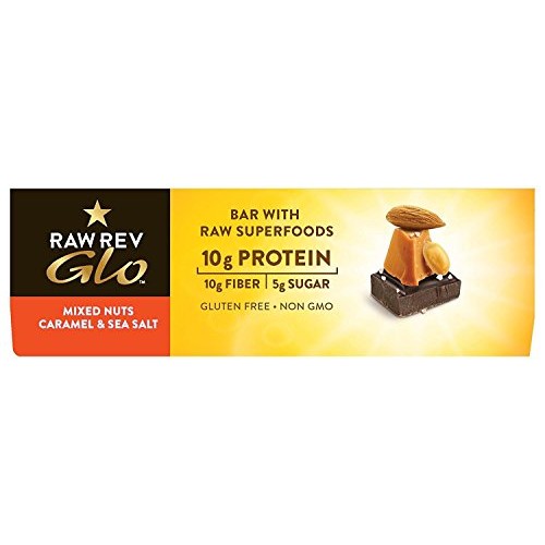 Raw Rev Glo Vegan, Gluten-Free Protein Bars - Mixed Nuts Caramel