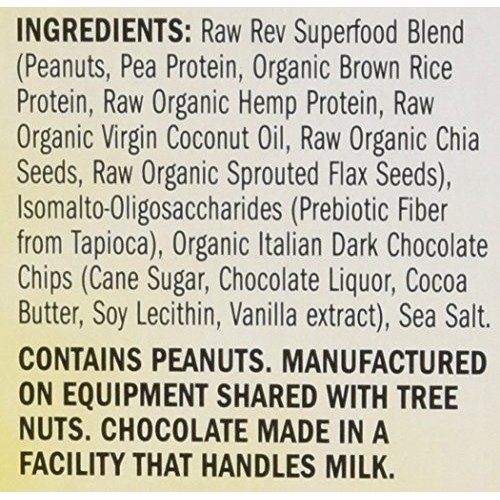 Raw Rev Glo Vegan Gluten-Free Protein Bars - Peanut Butter Dark