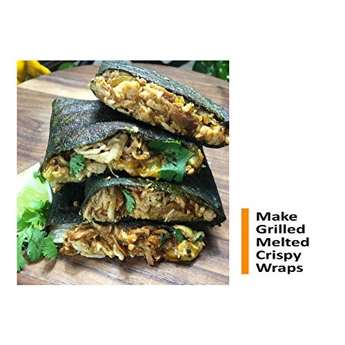Spinach Wraps | Vegan | Raw | 60 Calories Single Bag