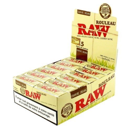 2 X 5 Meter Organic Raw Rolls Pepar + 2 Raw Filters Packs Of 50