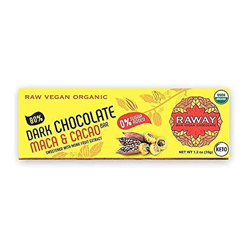 RAWAY | Pure Dark Gourmet Chocolate | Vegan, Keto, Raw, Organic,...