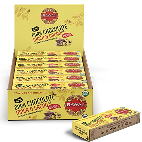 RAWAY | Pure Dark Gourmet Chocolate | Vegan, Keto, Raw, Organic,...