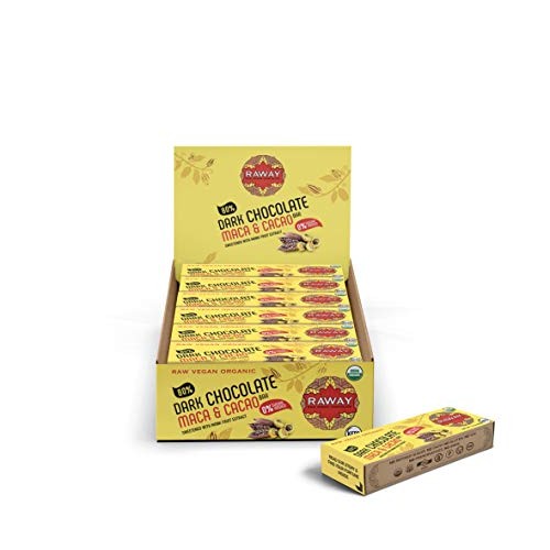 Raway Vegan Dark Chocolate | Keto 80% Dark Chocolate Maca &Amp; Caca