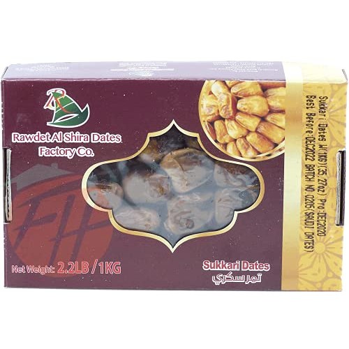 Rawdet Al Shira Dates Factory Co. sukkari dates with pit 1-kg box