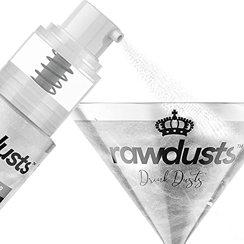 Edible Glitter For Drinks: 15G Shimmer Silver Drink Dust Spray