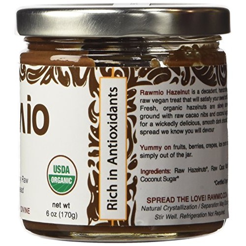 Rawmio, Spread Chocolate Hazelnut Organic, 6 Ounce
