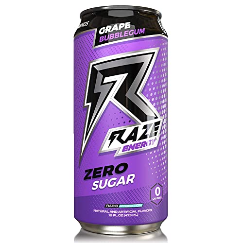 Raze Energy Drinks by Repp Sports Rapid Hydration Zero Sugar 16 ...
