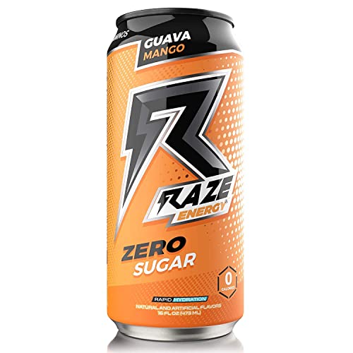 Raze Energy Drinks by Repp Sports Rapid Hydration Zero Sugar 16 ...
