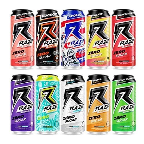Raze Energy Drinks by Repp Sports Rapid Hydration Zero Sugar 16 ...