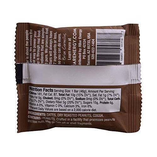 Rbar Chocolate Peanut Butter Energy Bars – Plant Based Whole Foo
