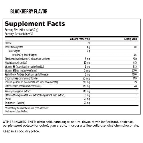 Arbonne Energy Fizz Sticks - BlackBerry - Box of 30 Arbonne Energy Fizz Sticks - BlackBerry - Box of 30