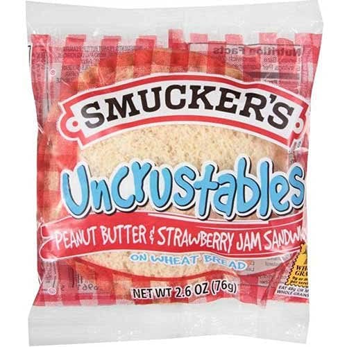Smuckers Uncrustables - Bulk Size, Peanut Butter and Strawberry...