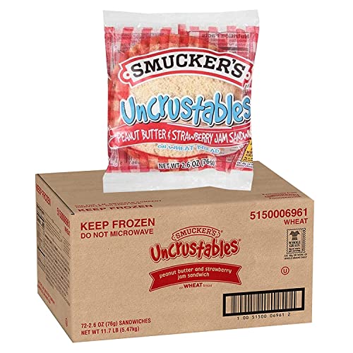Smuckers Uncrustables - Bulk Size, Peanut Butter and Strawberry...