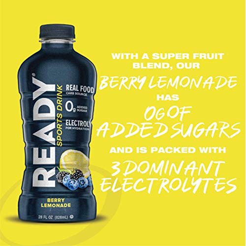 Ready Sports Drink, Electrolyte Blend with B Vitamins and No Add...
