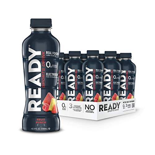 Ready Sports Drink, Electrolyte Blend with B Vitamins and No Add...