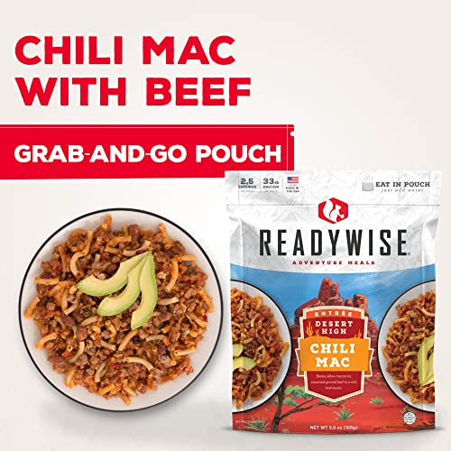 ReadyWise Outdoor Chili Mac with Beef, Freeze-Dried Backpacking ...
