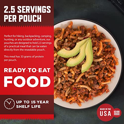 ReadyWise Outdoor Chili Mac with Beef, Freeze-Dried Backpacking ...