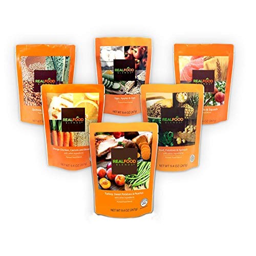 Real Food Blends Variety Case Pureed Blended Meal For Feeding Tu