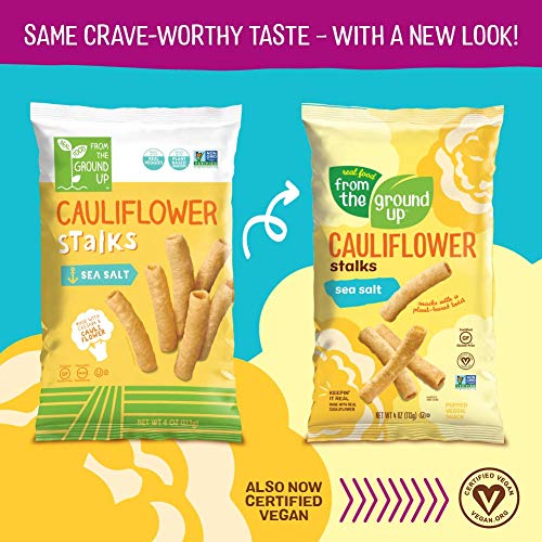 Real Food From The Ground Cauliflower Stalks - 6 Count, 4Oz Bags