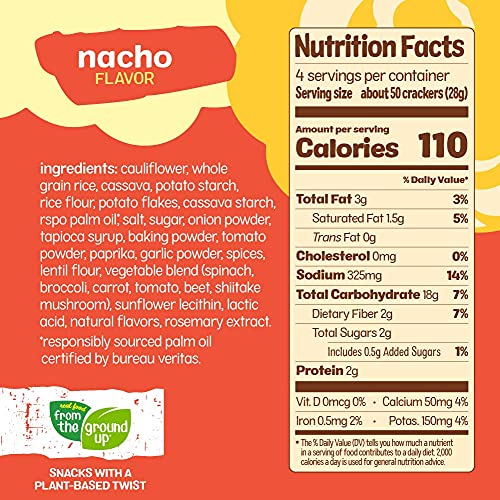 Real Food From The Ground Up Cauliflower Crackers - 6 Pack Sea