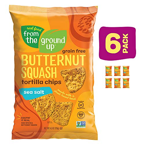 Real Food From The Ground Up Tortilla Chips 6 Pack Sea Salt,