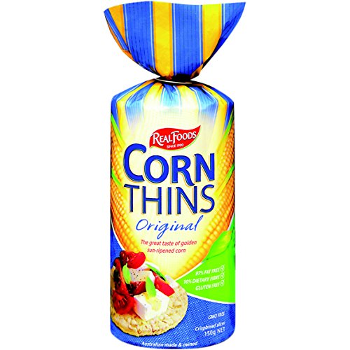 Real Foods Corn Thin Orgnl Org, 5.3 Oz Pack Of 6
