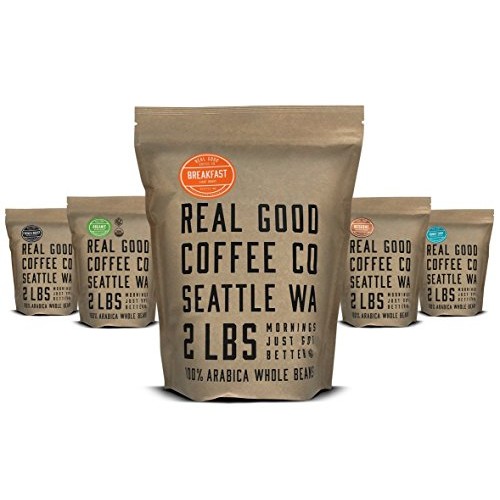 Real Good Coffee Co Whole Bean Coffee, Breakfast Blend Light Roa
