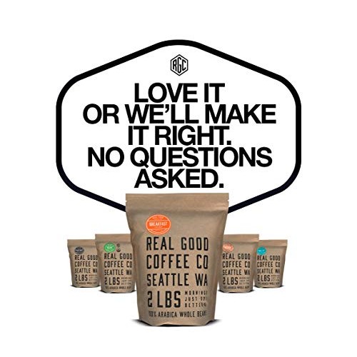Real Good Coffee Co Whole Bean Coffee, Breakfast Blend Light Roa
