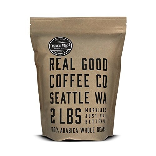 Real Good Coffee Co Whole Bean Coffee, French Roast Extra Dark C