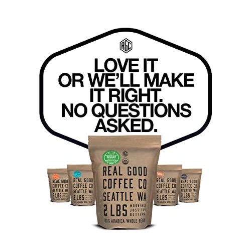 Real Good Coffee Co Whole Bean Coffee, Usda Certified Organic Da