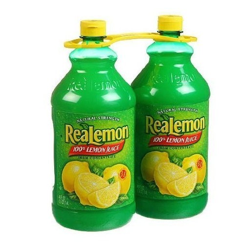 Realemon 100% Lemon Juice - 2/48 Oz. Bottles By Realemon