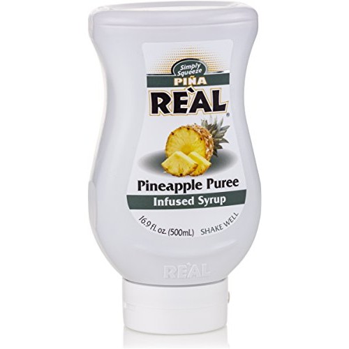 Piña Reàl, Pineapple Puree Infused Syrup, 16.9 Fl Oz Squeezable