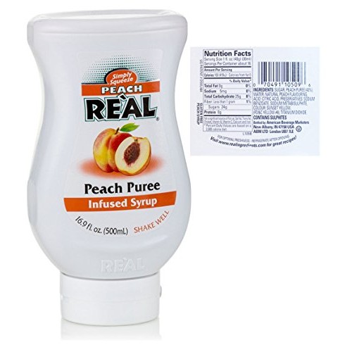 Reàl Fruit Infused Flavoring Syrup Variety - Strawberry, Raspber