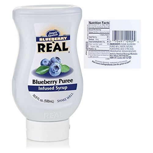 Reàl Fruit Infused Flavoring Syrup Variety - Strawberry, Raspber