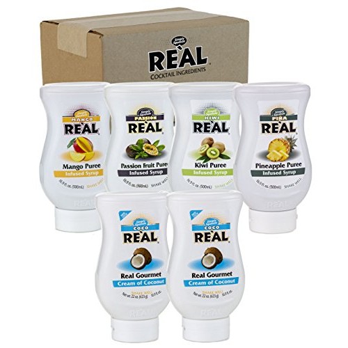 Reàl Tropical Fruit Infused Flavoring Syrup Variety - 2X Coco, M