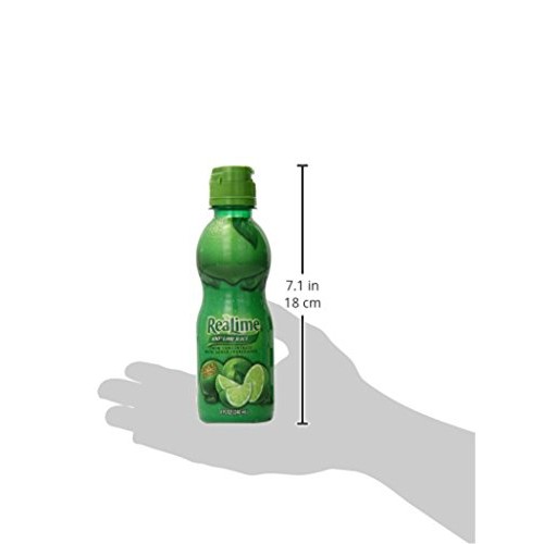 Realime 100% Lime Juice, 8 Fluid Ounce Bottle