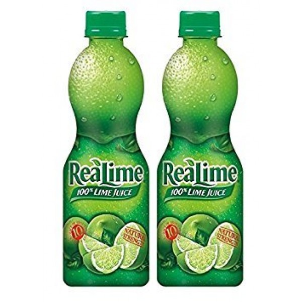 Realime 100% Lime Juice, 15 Oz 2 Pack