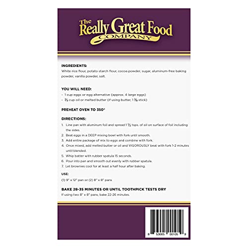 Really Great Food Company – Gluten Free Brownie Mix – 21 Ounce B