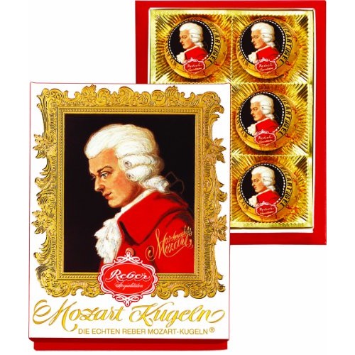 Reber Mozart Kugel 6 Piece Portrait Box, 4.2 Ounce